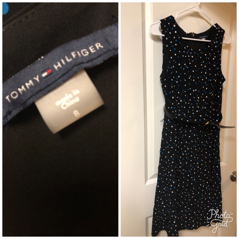 Tommy H belted dress